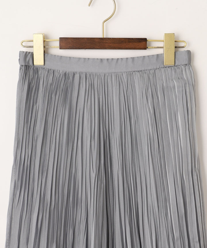 クールシャンブレーシフォンプリーツスカート