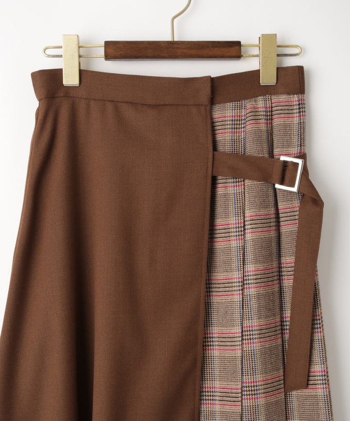 ドッキングデザインラップスカート