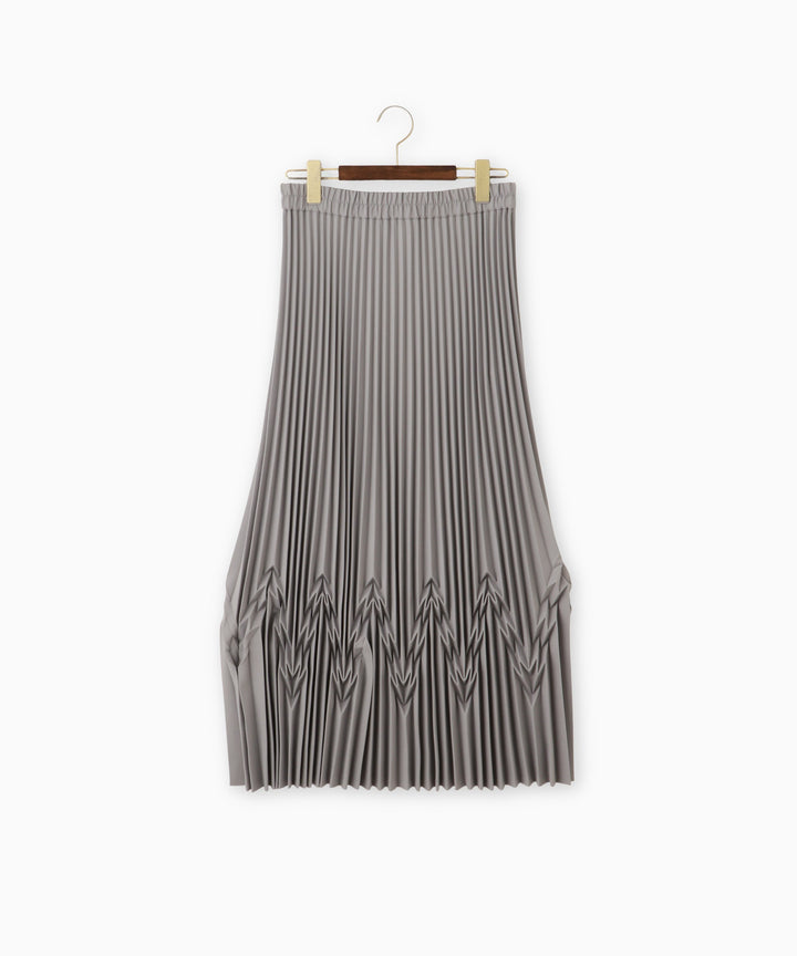 幾何柄プリーツスカート