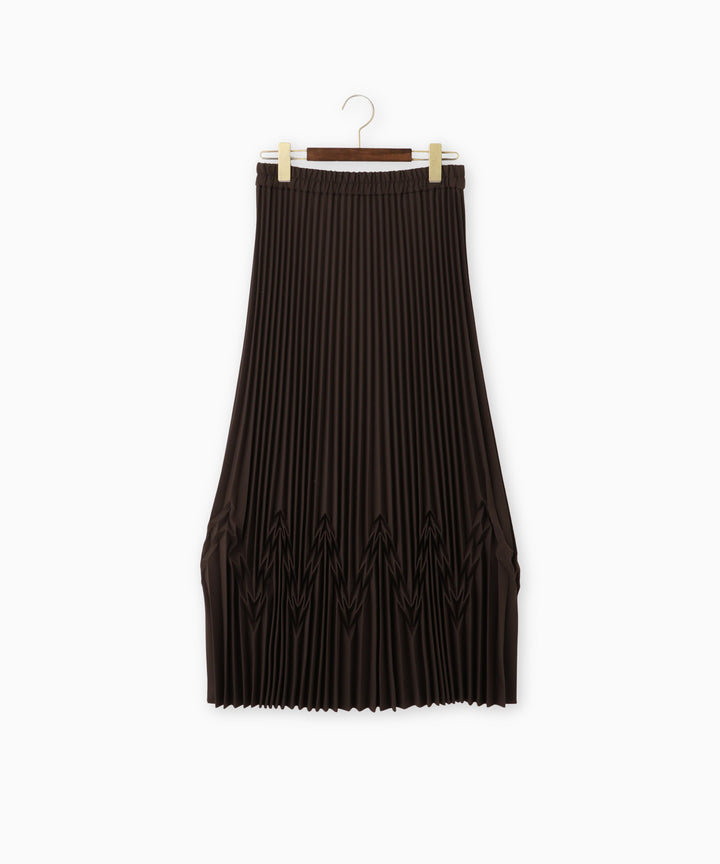 幾何柄プリーツスカート