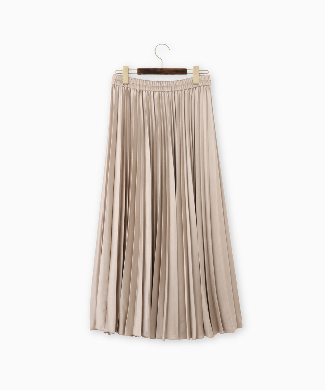エアリーサテンプリーツスカート