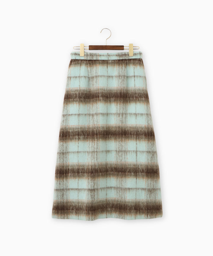 ライトシャギーAラインミニスカート