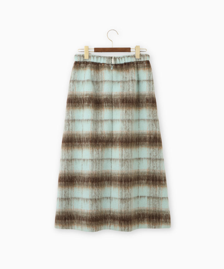 ライトシャギーAラインミニスカート