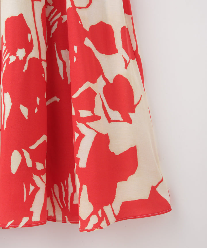 フラワープリントロングスカート