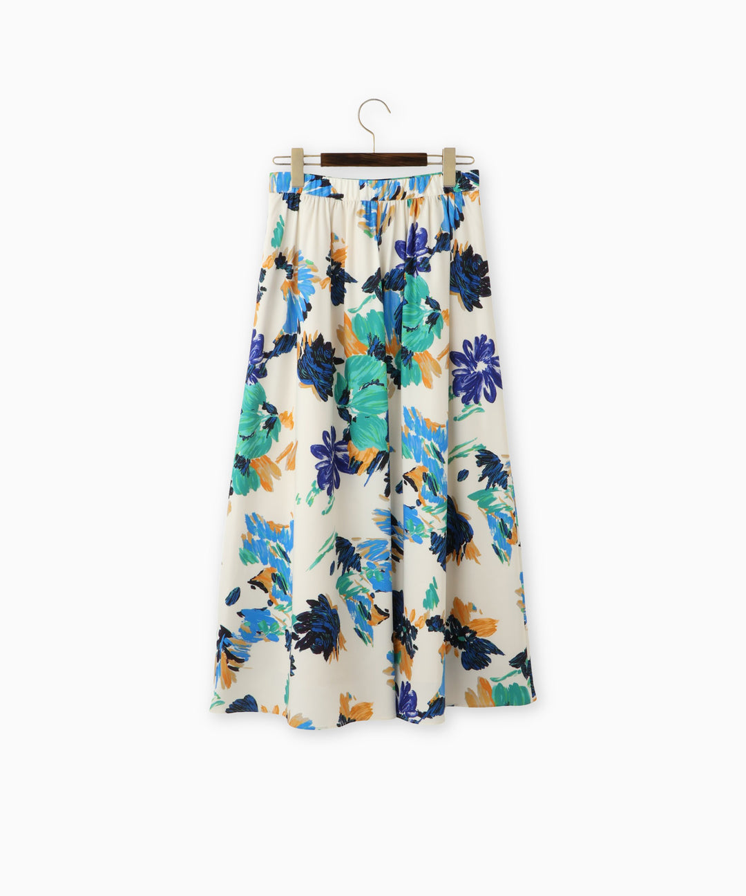 マルチカラープリントフレアスカート