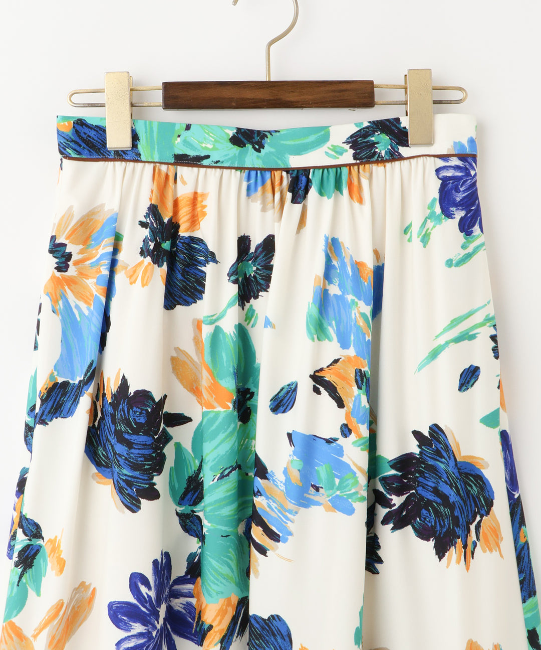 マルチカラープリントフレアスカート