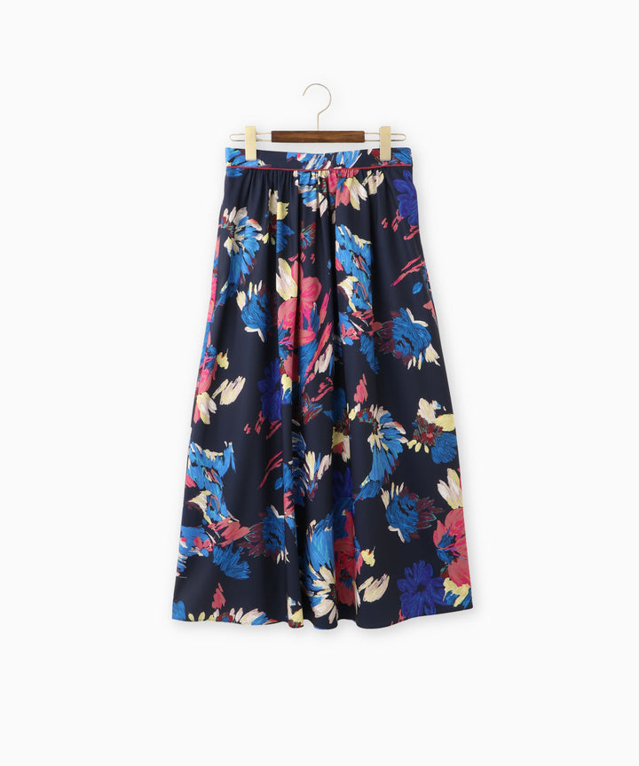 マルチカラープリントフレアスカート