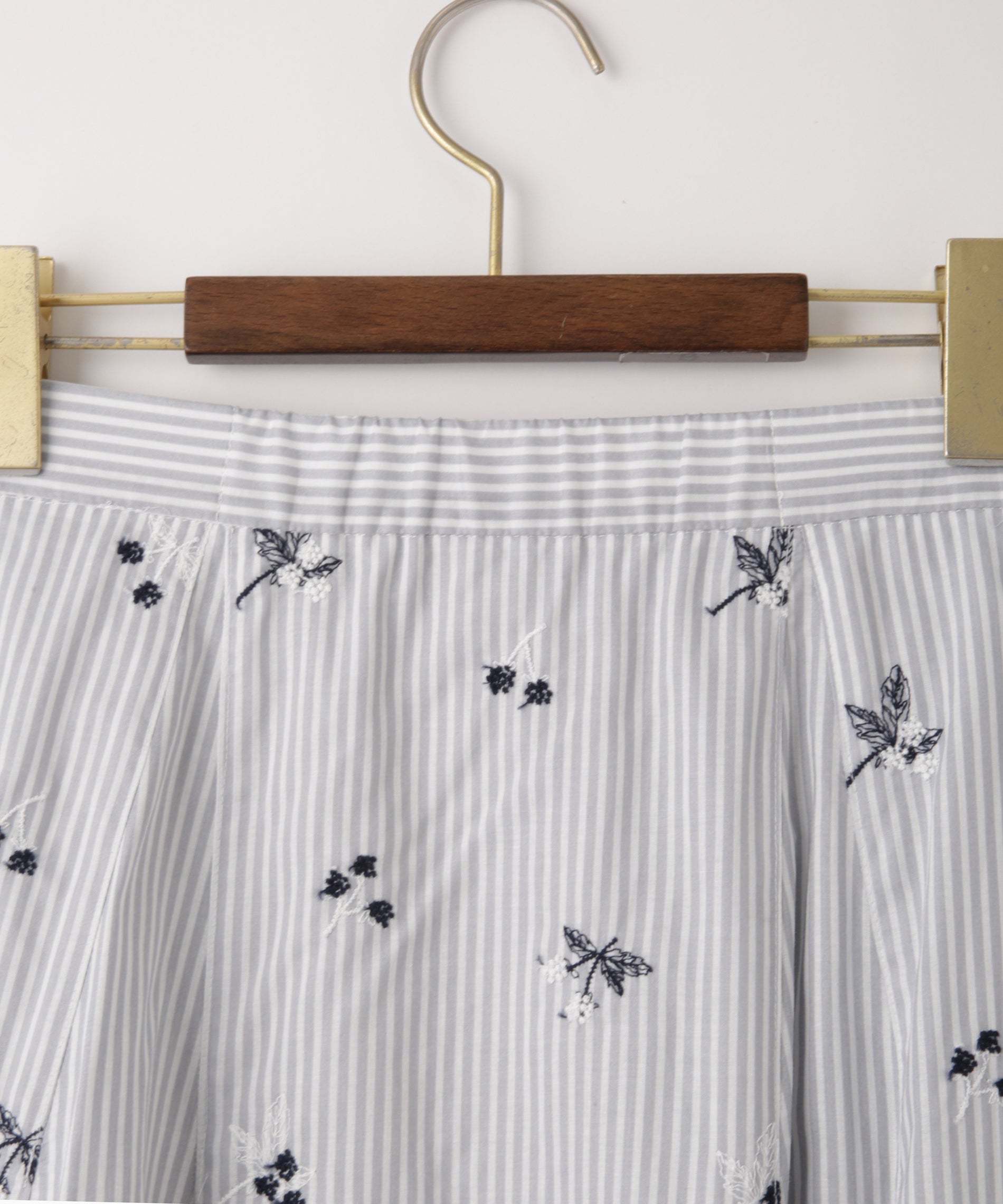 刺繍ストライプスカート – FACE SANS FARD