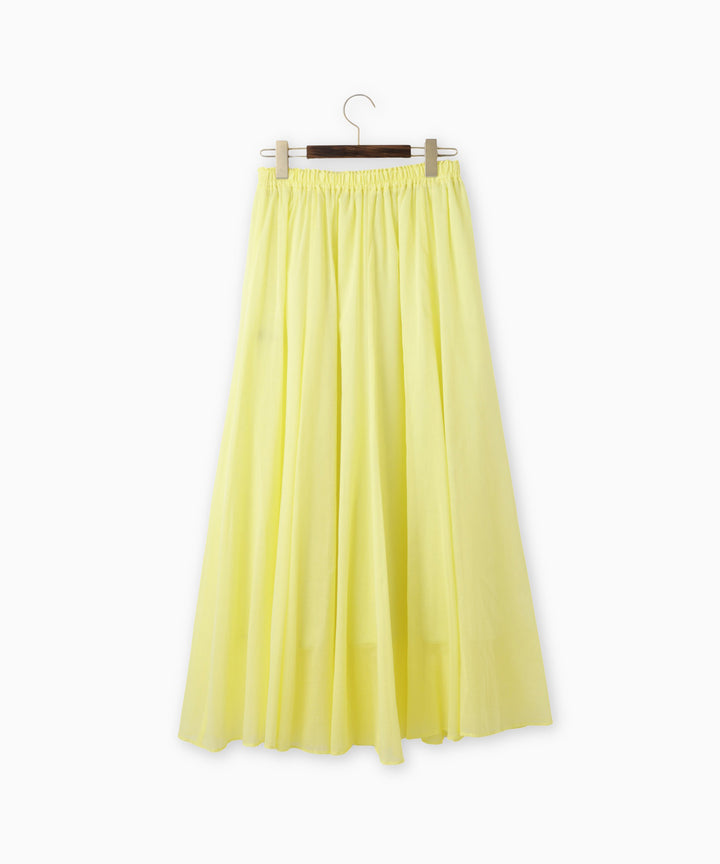 Sheer Flare Long Skirt