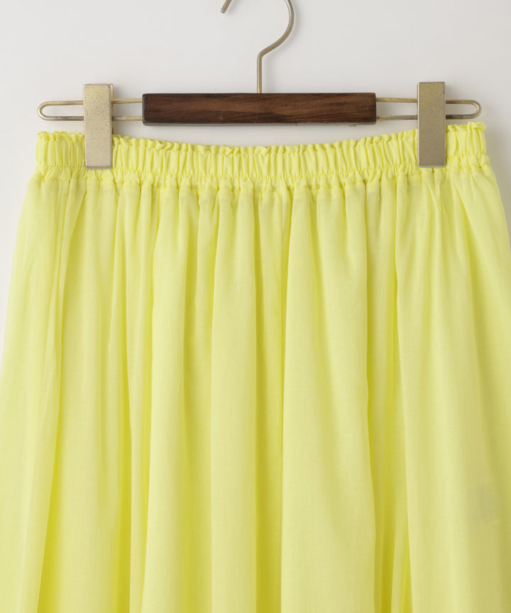 Sheer Flare Long Skirt