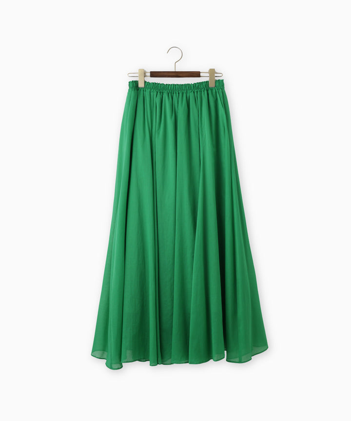 Sheer Flare Long Skirt
