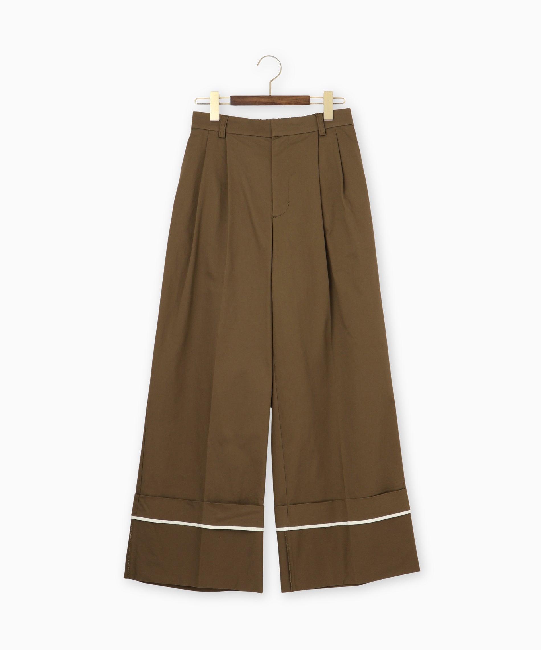 20-60代からのファッション通販  コットンチノセンタープレスパンツ – FACE SANS FARD パンツ