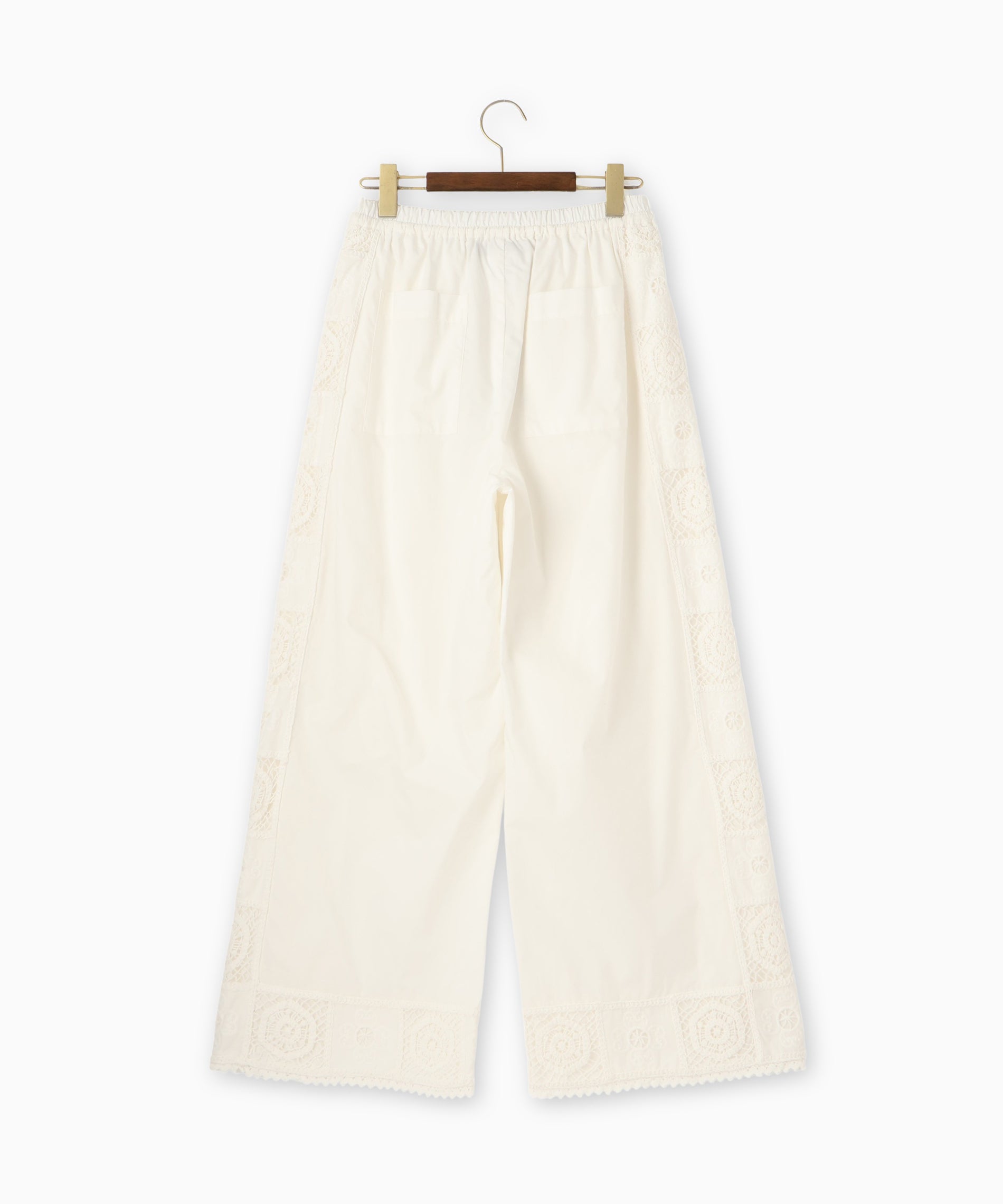パッチワークレースワイドパンツ – FACE SANS FARD