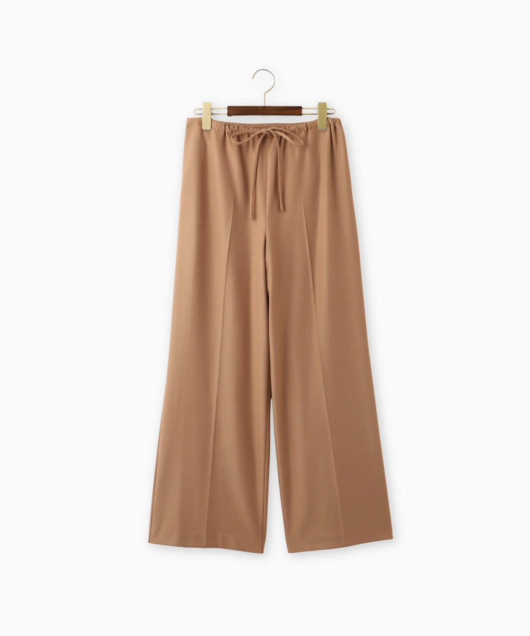 ハイウエスト起毛ワイドパンツ
