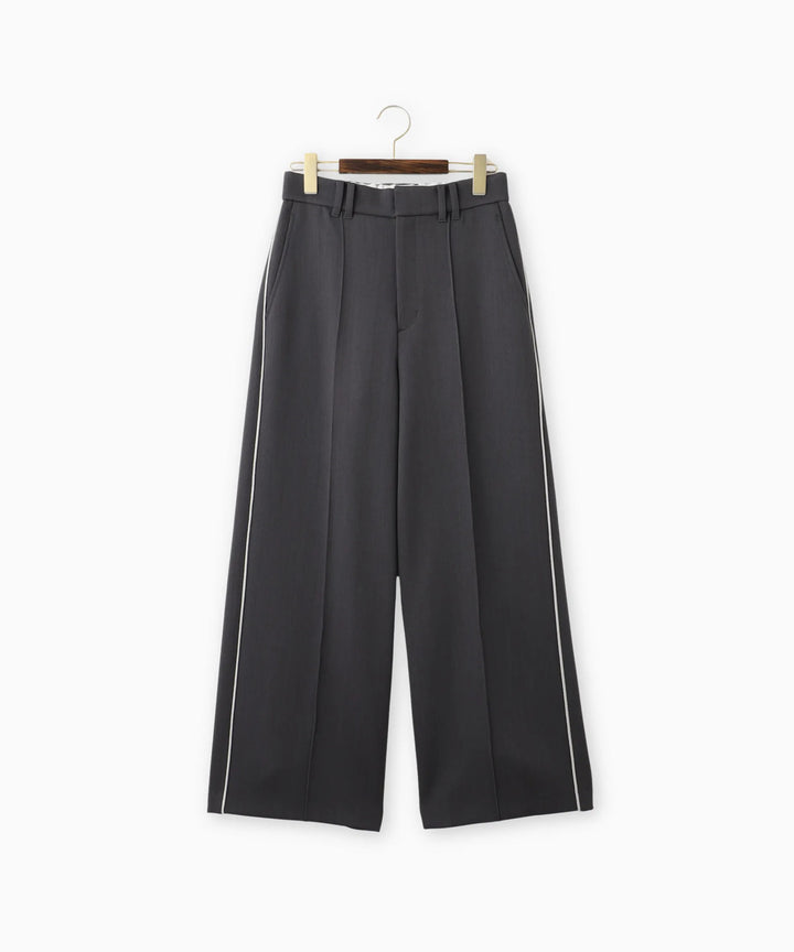 二重織ハイウエストワイドパンツ