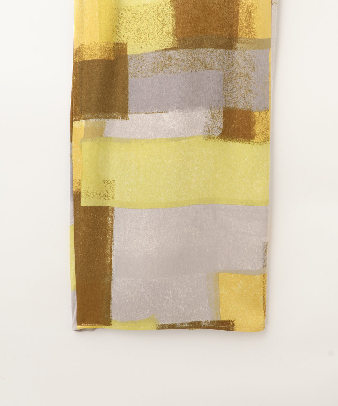 アートプリントマイクロサテンワイドパンツ