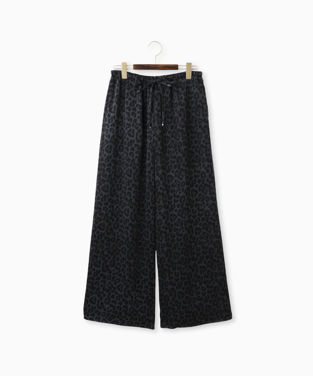 アートプリントマイクロサテンワイドパンツ