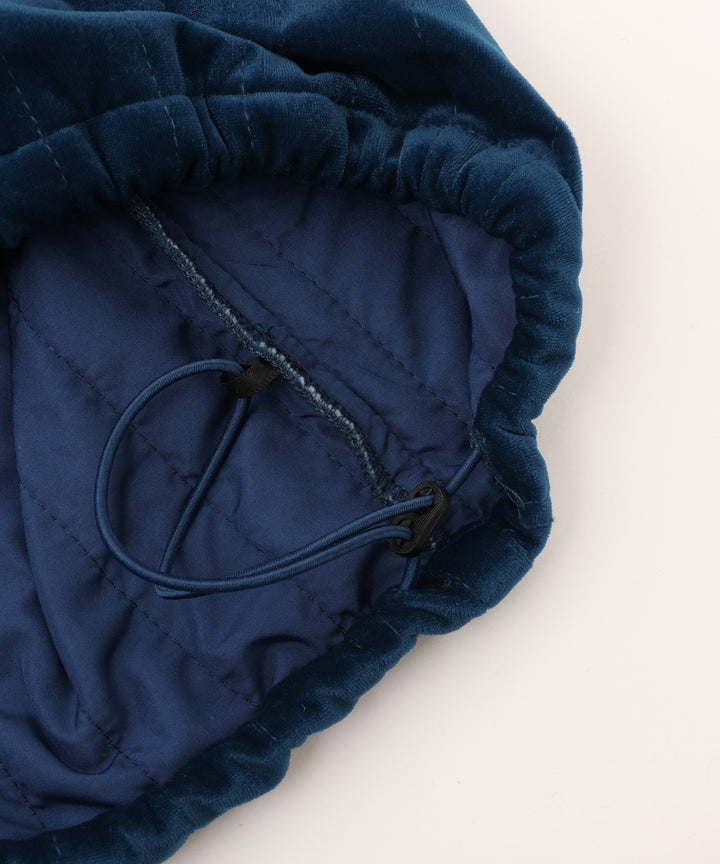 キルティングベロアワイドパンツ