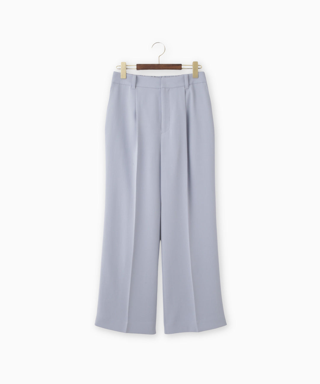 バックサテンジョーゼットパンツ