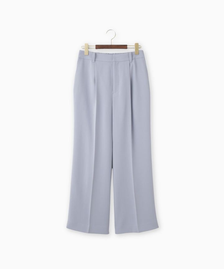 バックサテンジョーゼットパンツ