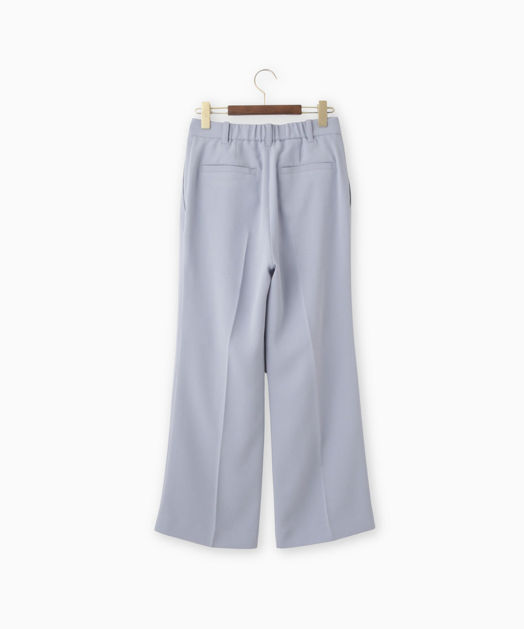 バックサテンジョーゼットパンツ