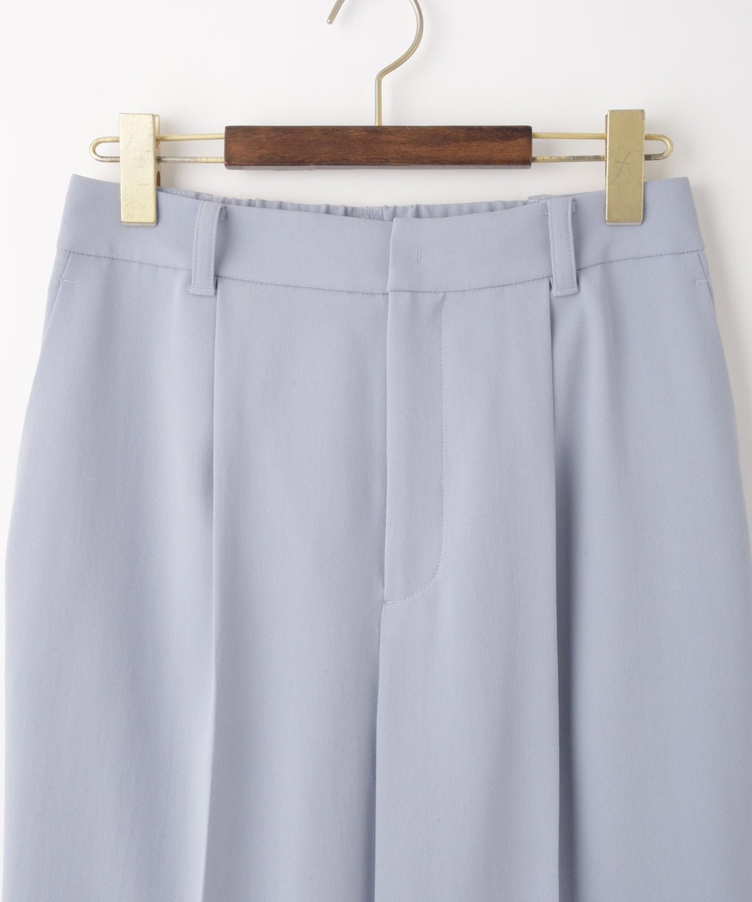 バックサテンジョーゼットパンツ