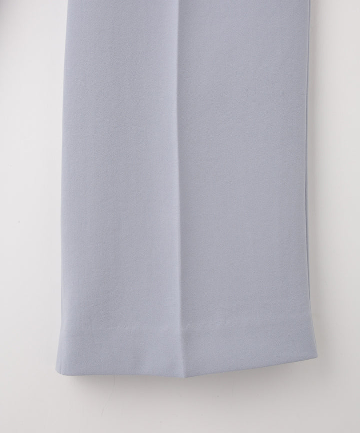 バックサテンジョーゼットパンツ