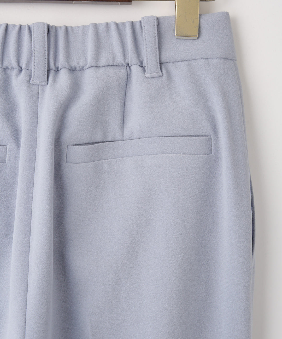 バックサテンジョーゼットパンツ