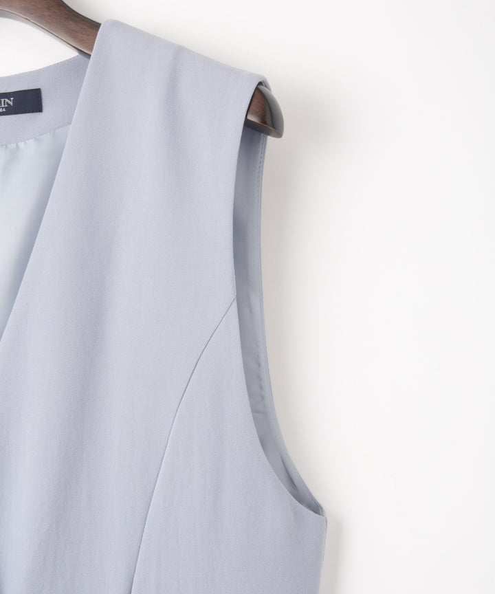 バックサテンジョーゼットオールインワン