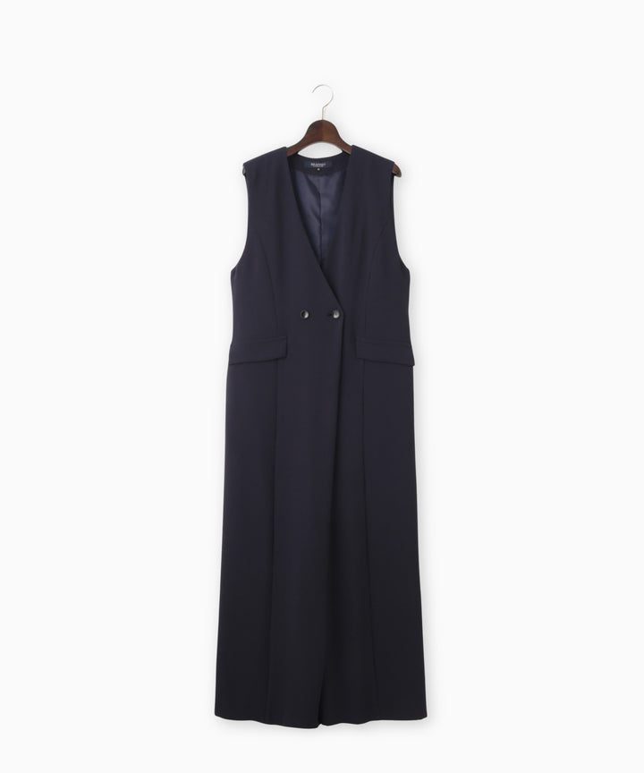 バックサテンジョーゼットオールインワン