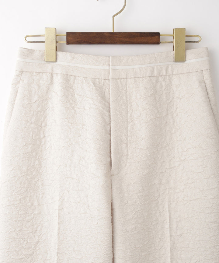 ジャガードテーパードパンツ