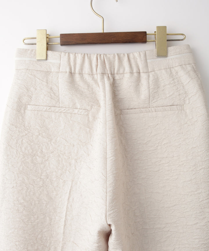 ジャガードテーパードパンツ