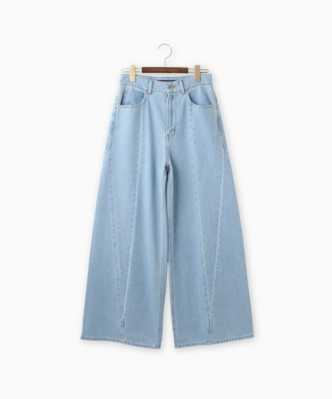 コットンデニムワイドパンツ