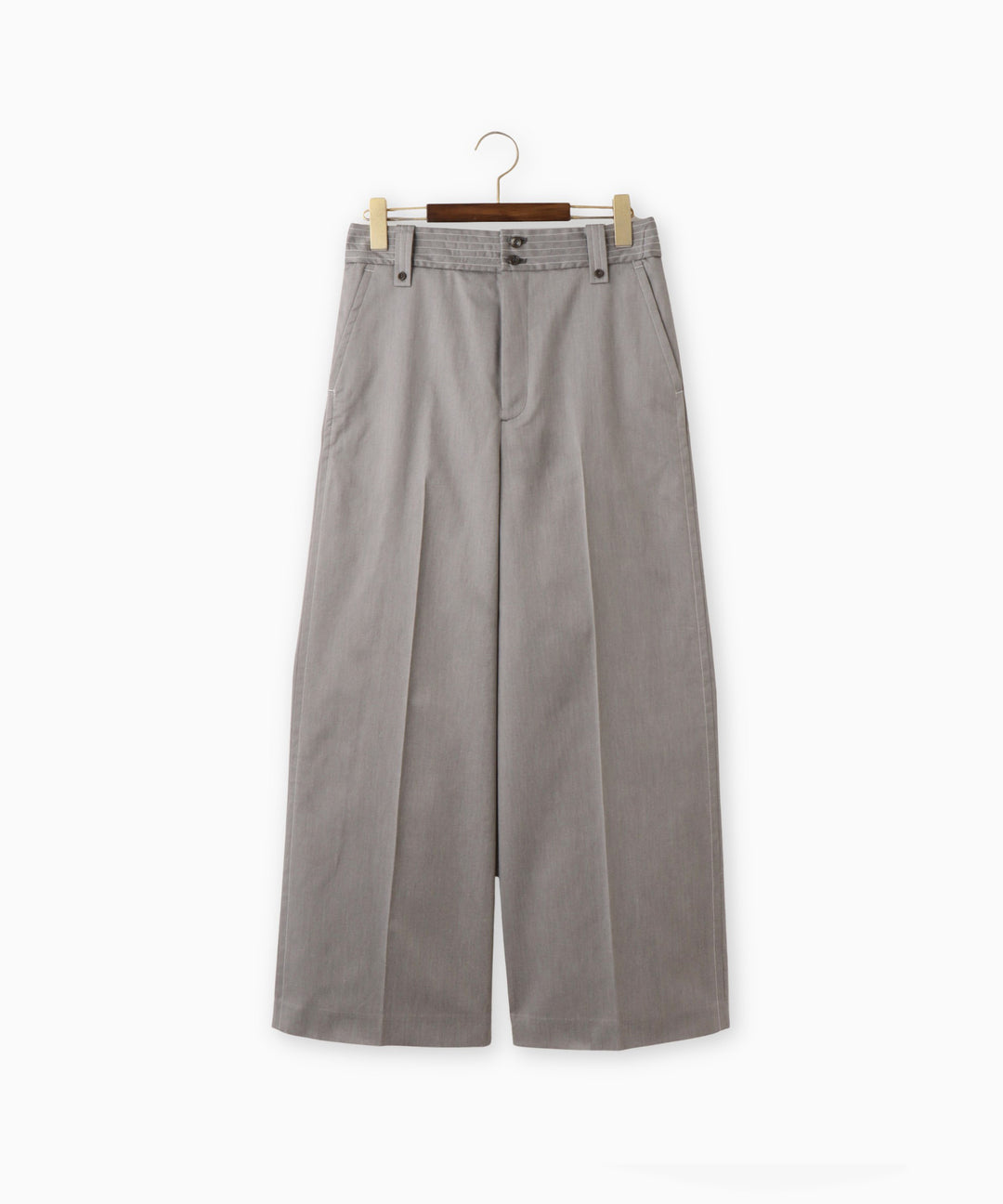 センタープレスワイドパンツ