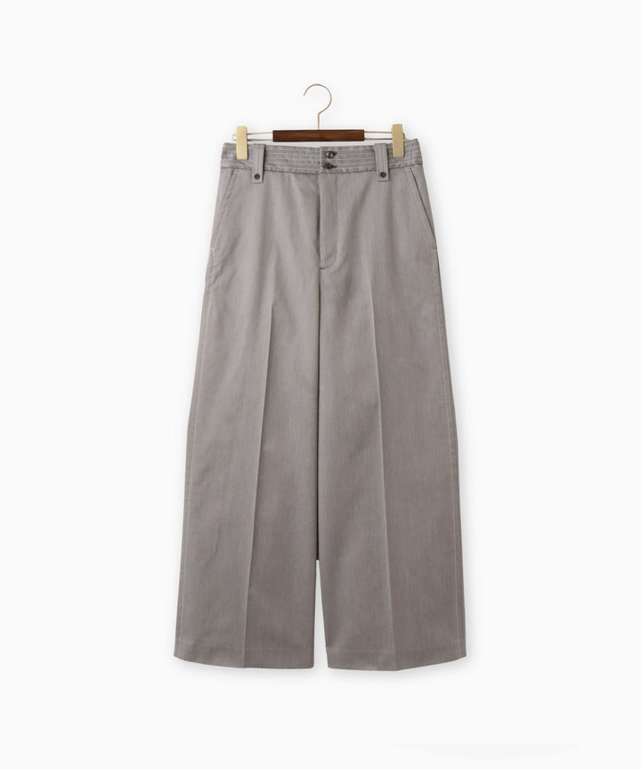 センタープレスワイドパンツ