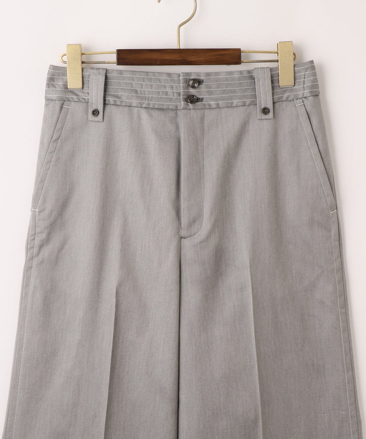 センタープレスワイドパンツ