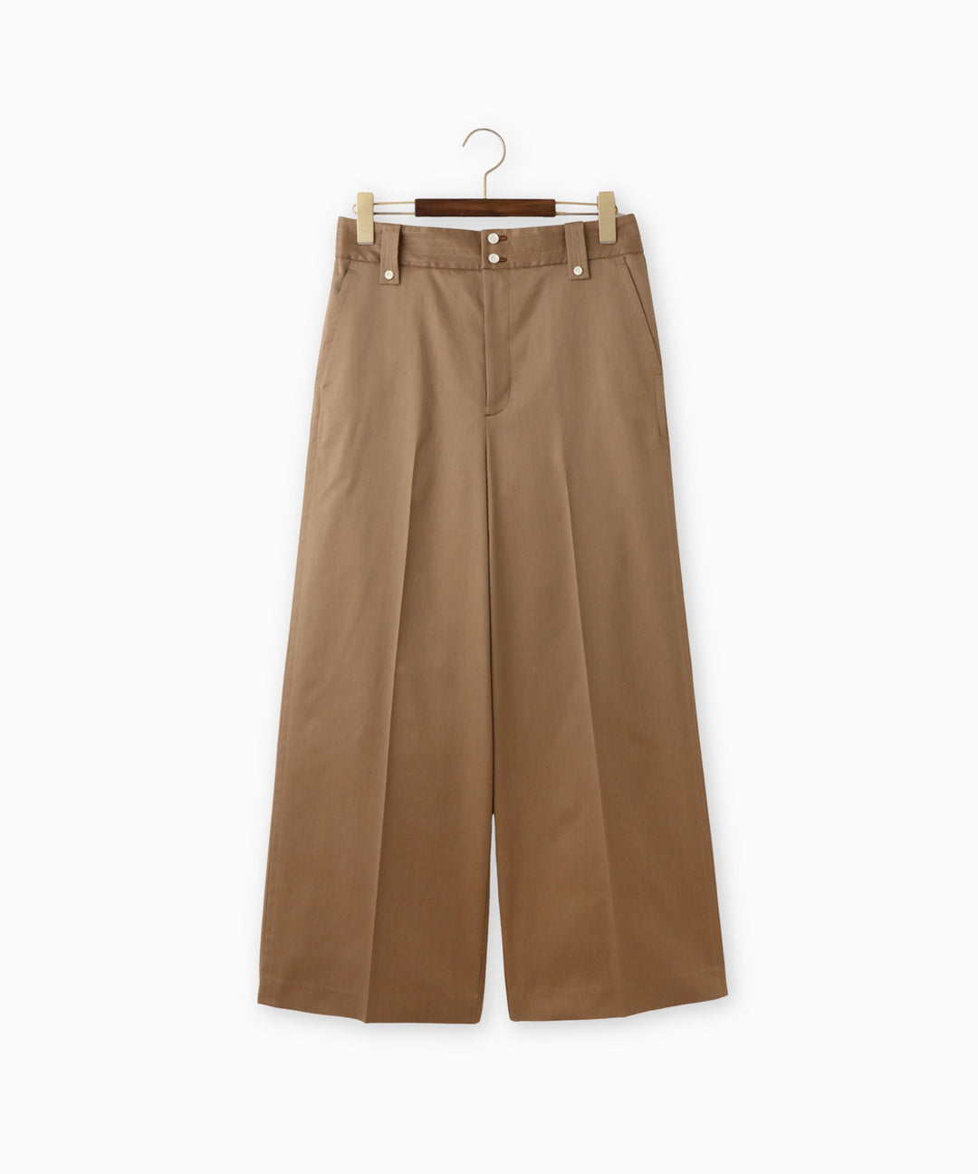 センタープレスワイドパンツ