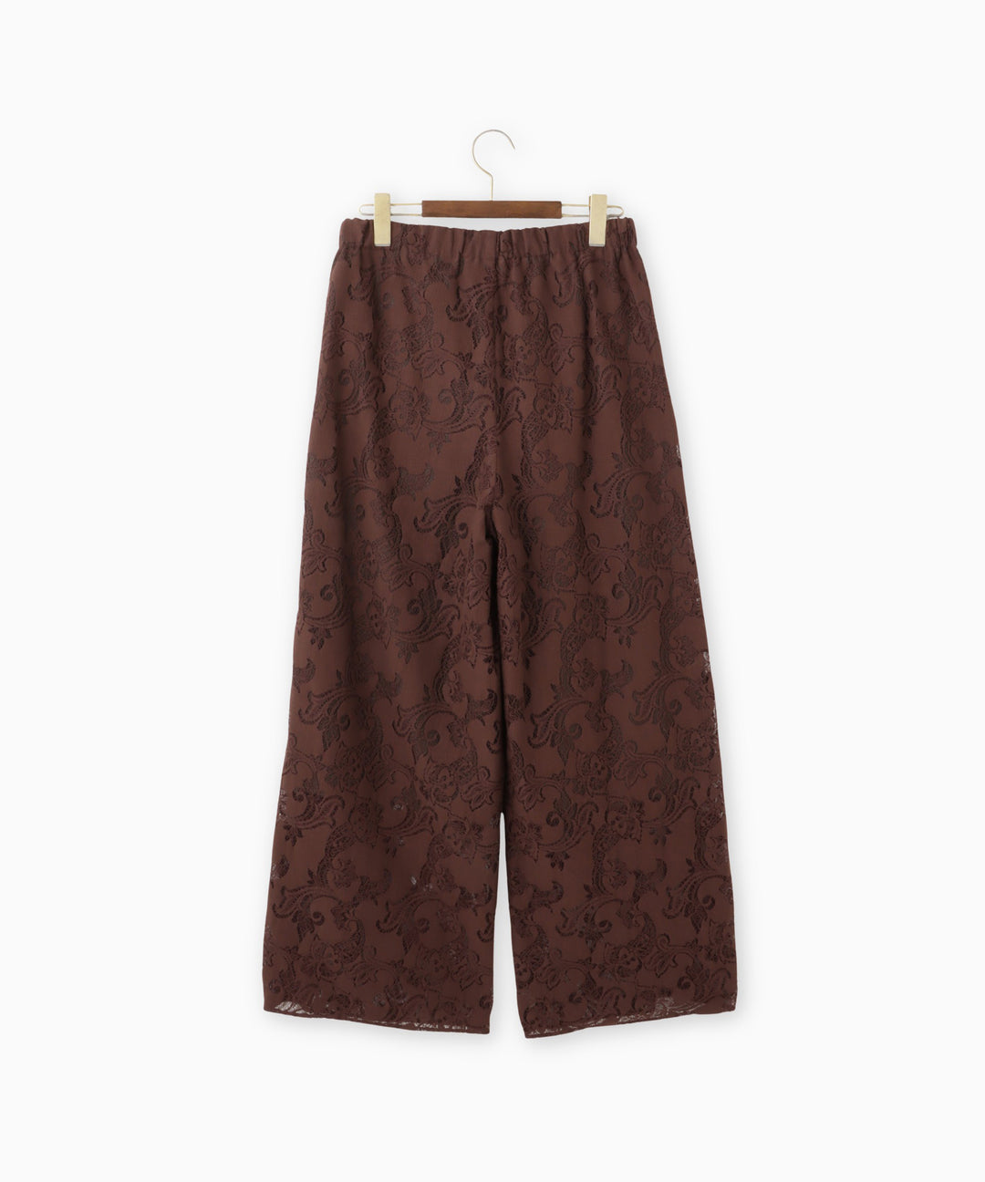 セミワイドシルエットレースパンツ