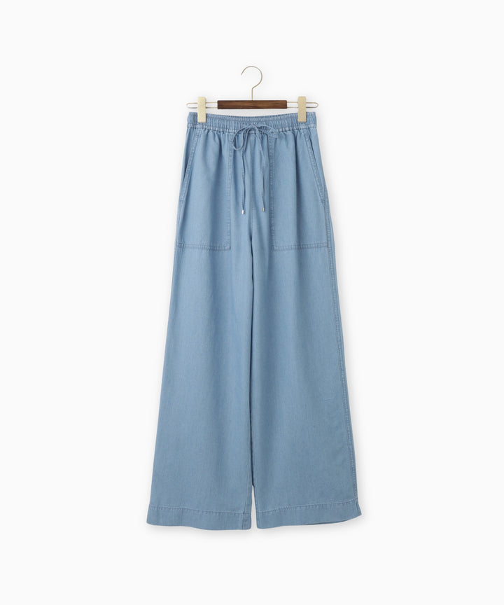 テンセルデニムワイドパンツ