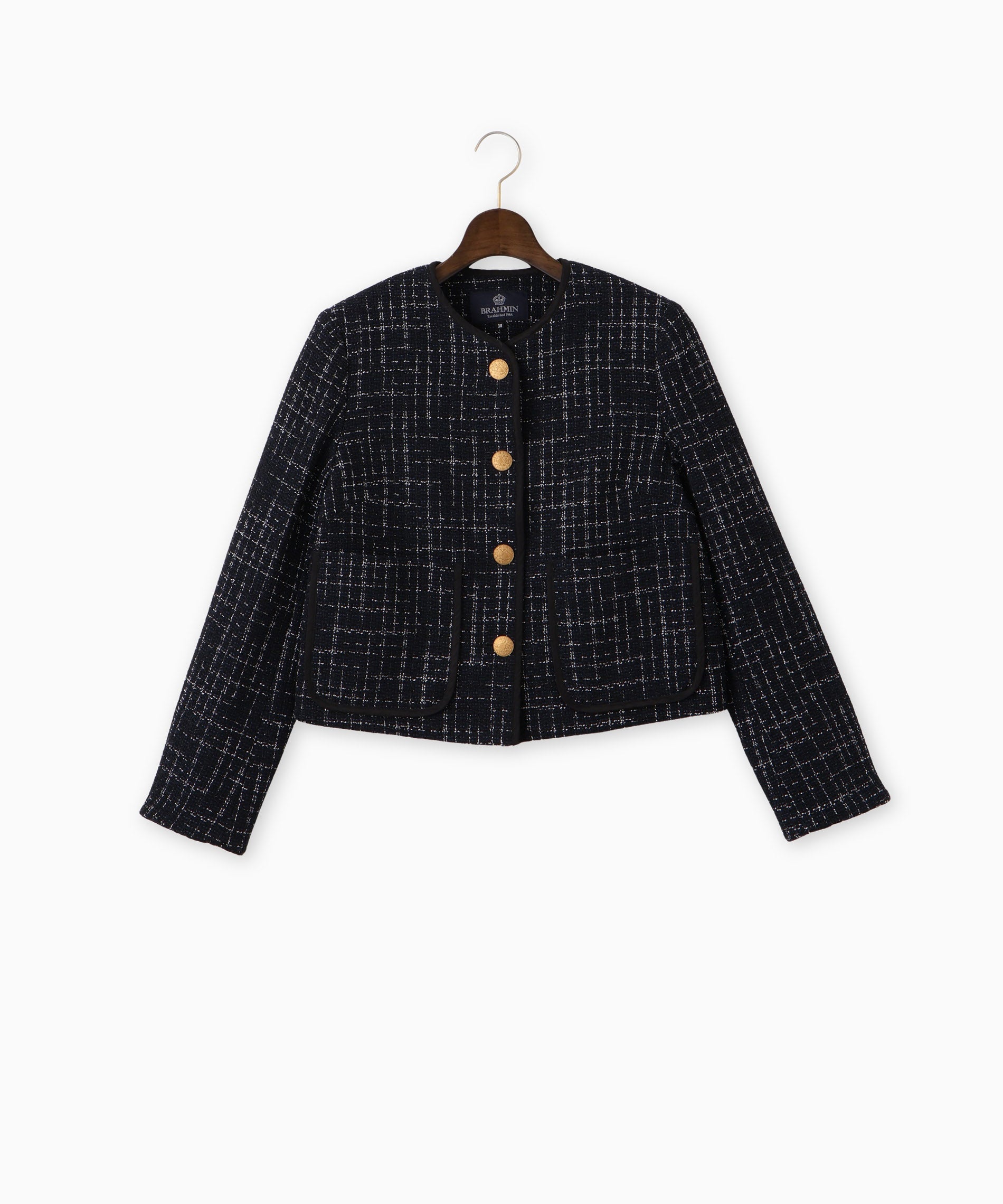 配色パイピングツイードジャケット – FACE SANS FARD