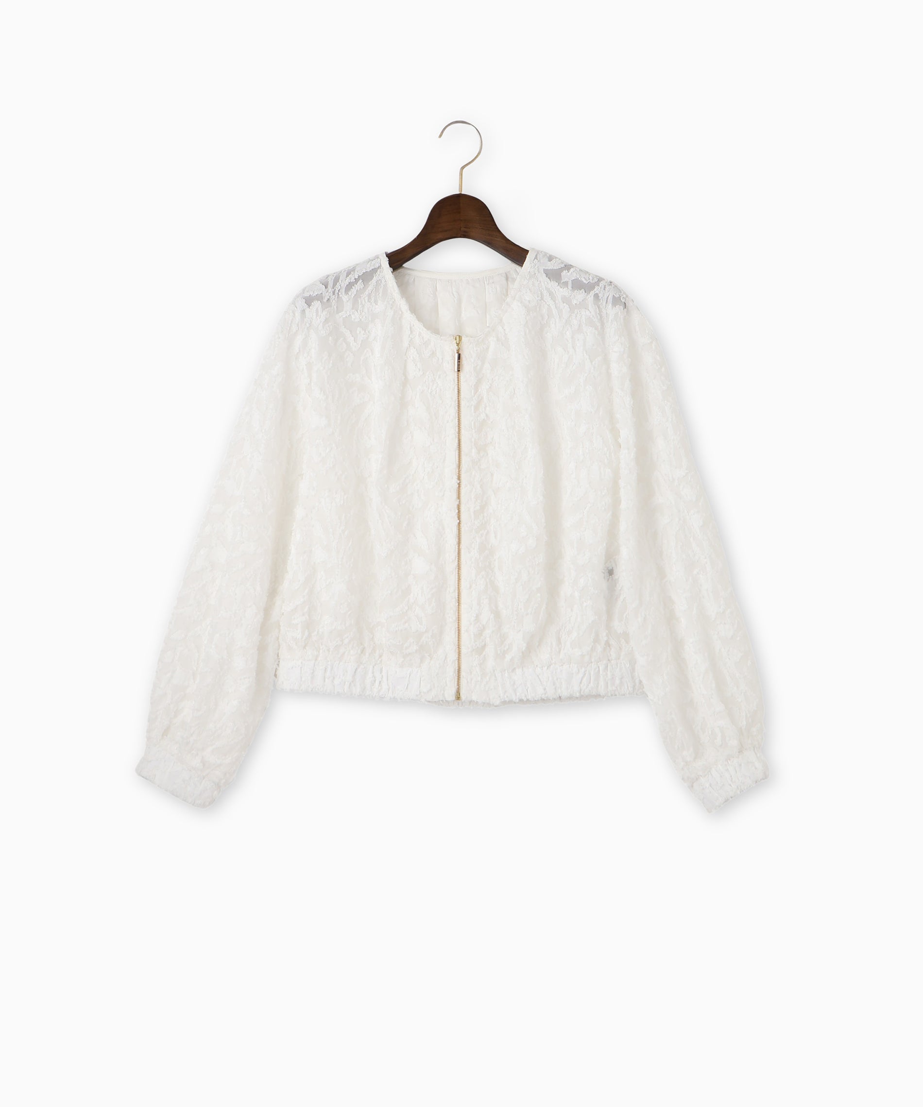 gypsohila ジャガードブルゾン　試着のみ Jacquard Blouson Black | gypsohila