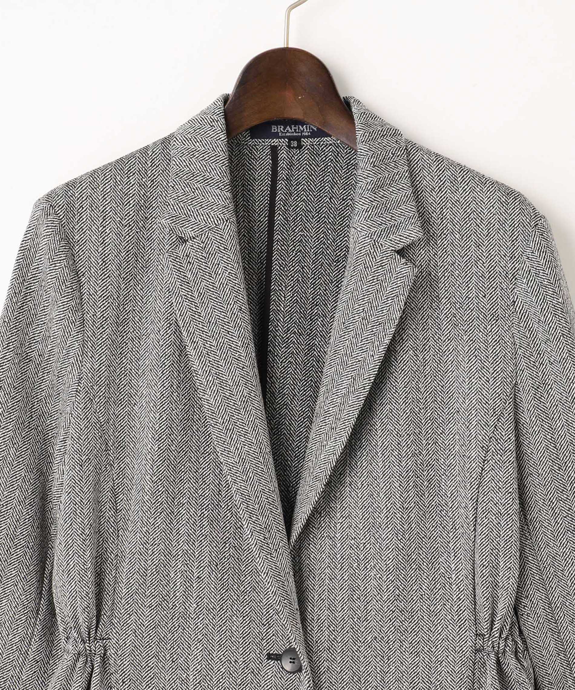 ヘリンボーンツィードジャケット – FACE SANS FARD