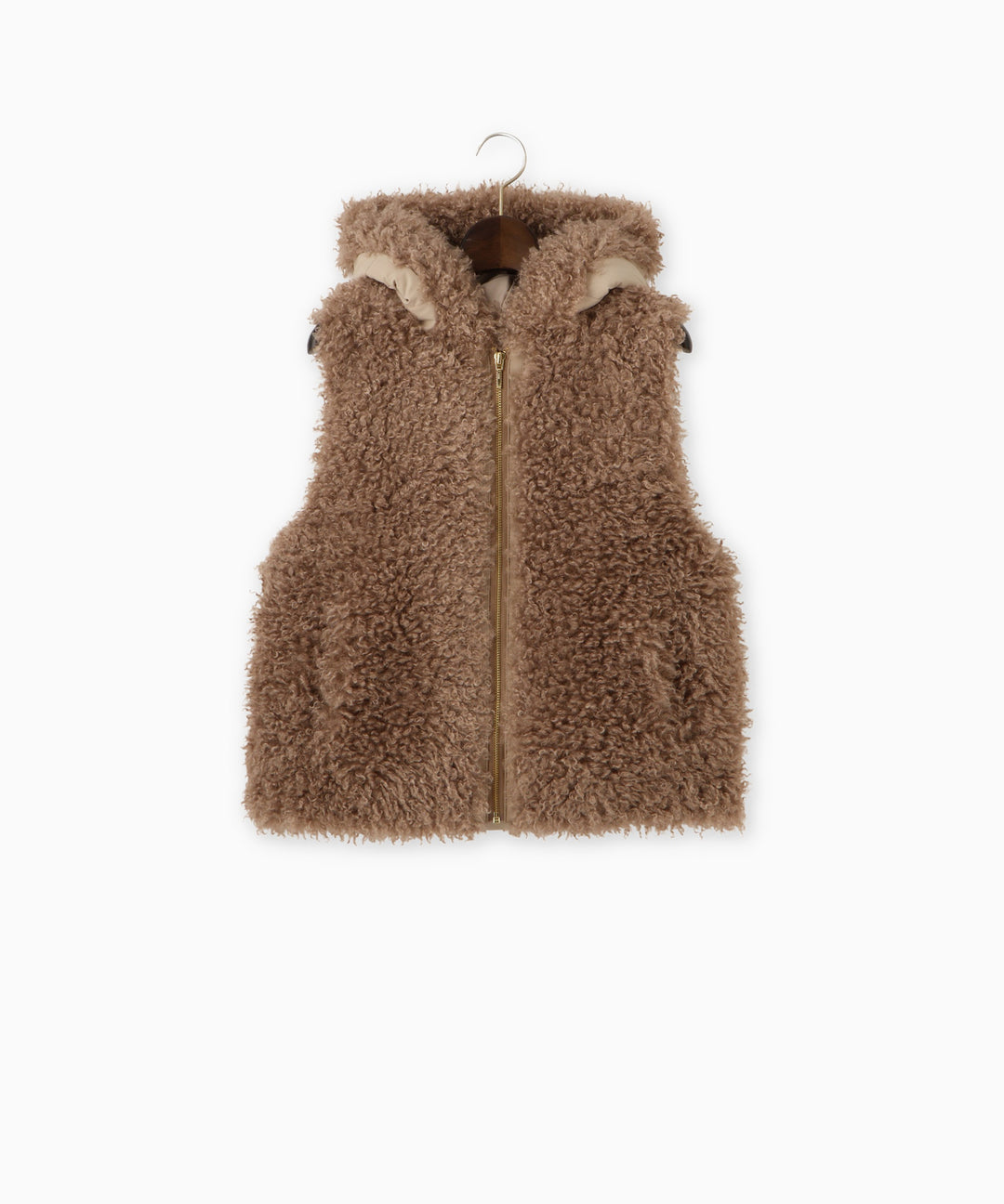 ドッキングフェイクファーベスト