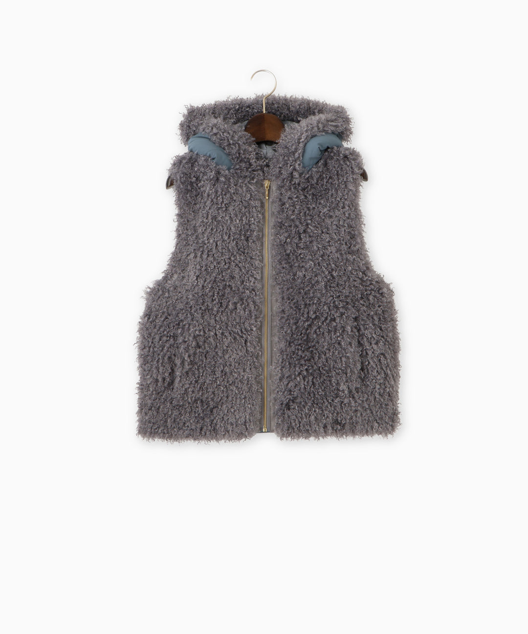 ドッキングフェイクファーベスト