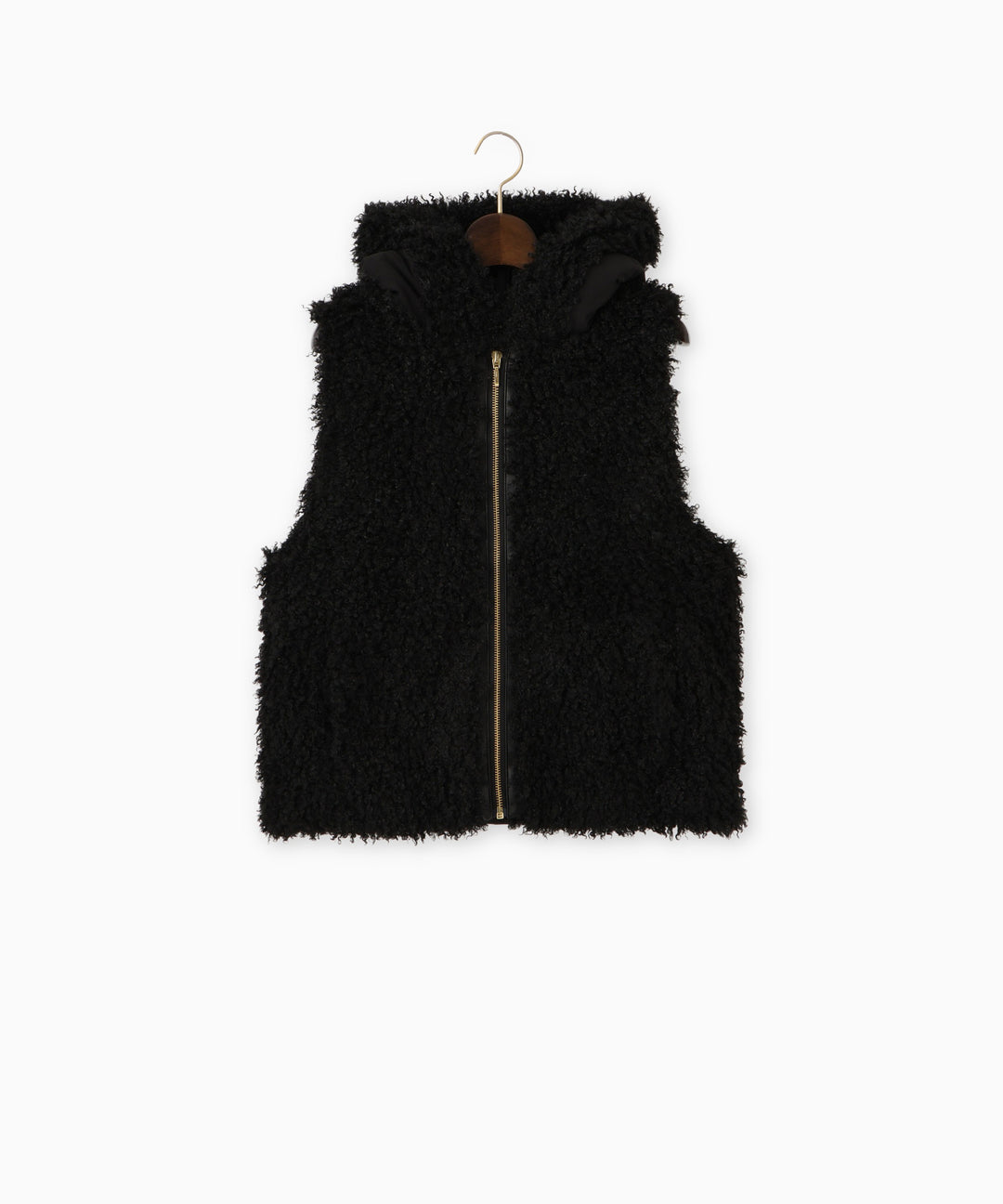 ドッキングフェイクファーベスト