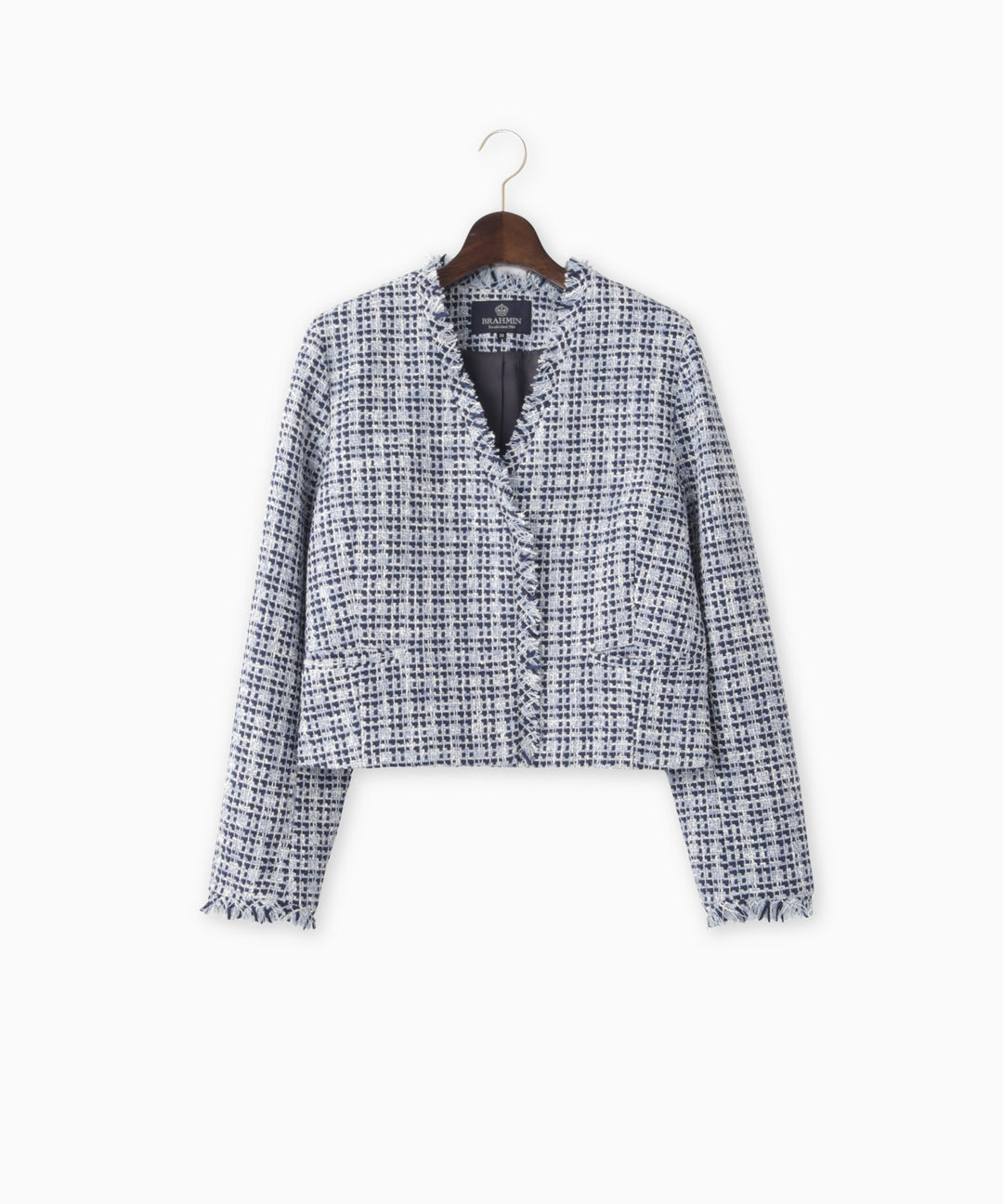 ファンシーツイードノーカラージャケット