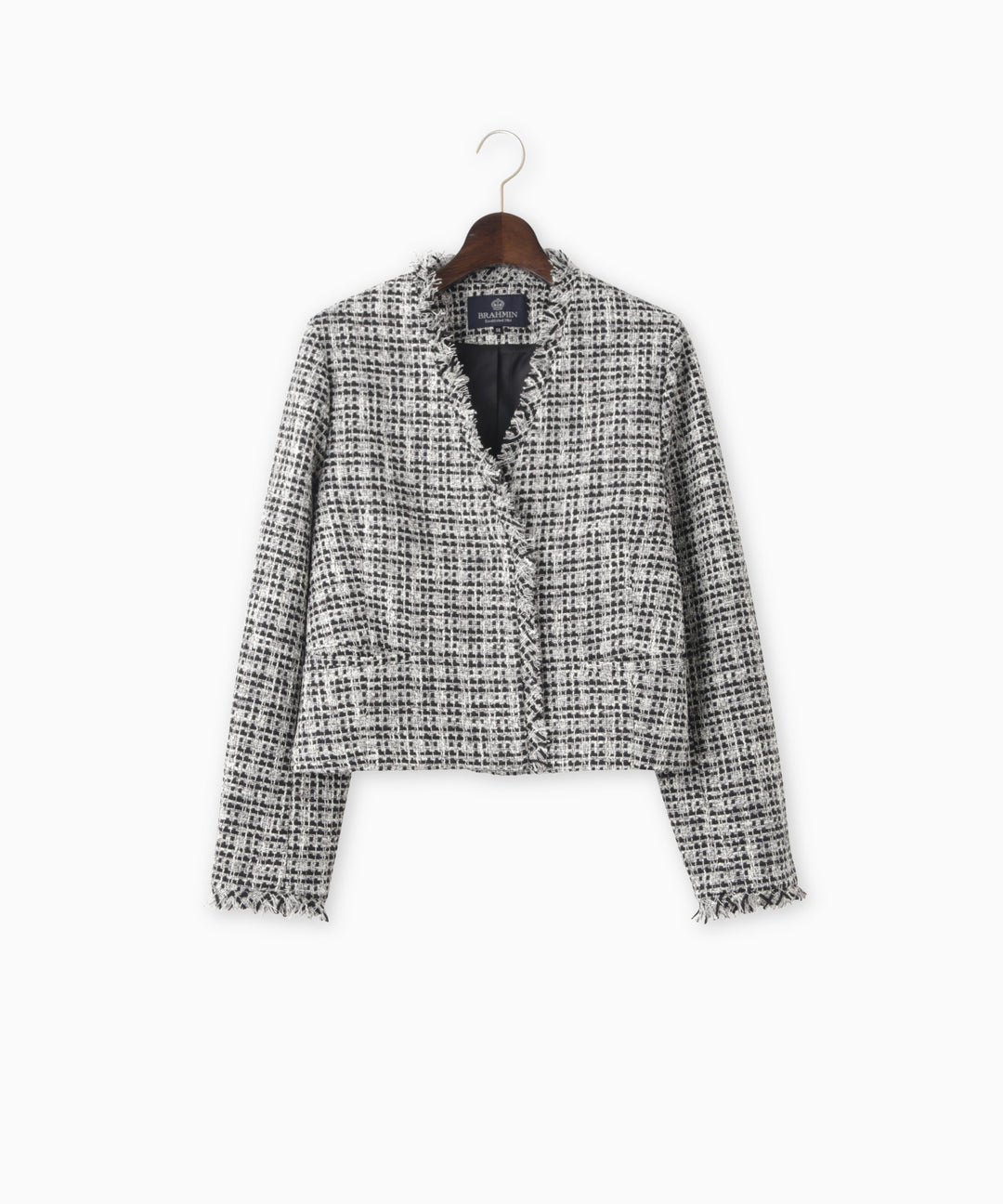 ファンシーツイードノーカラージャケット