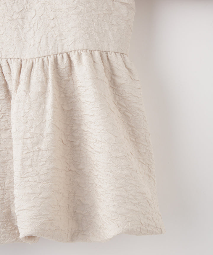 ジャガードノーカラージャケット