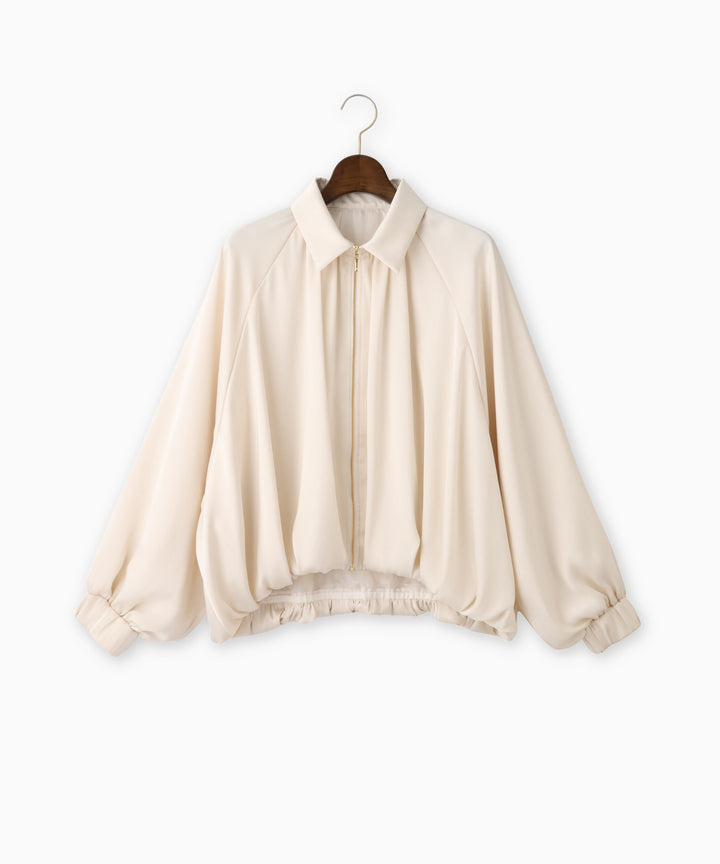 ヴィンテージサテン衿付きブルゾン