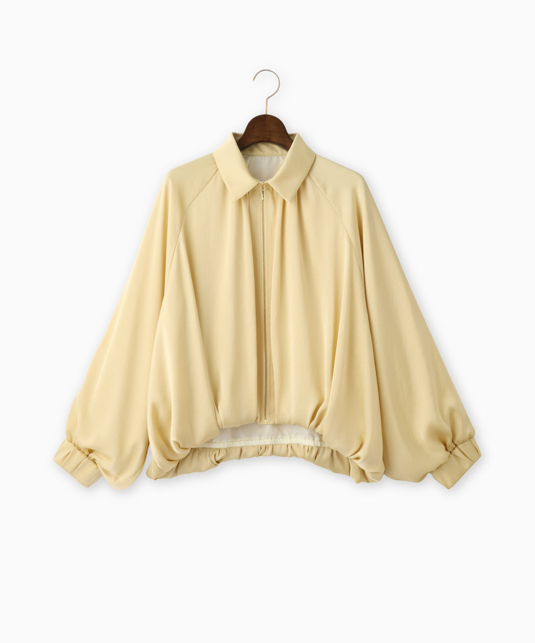 ヴィンテージサテン衿付きブルゾン